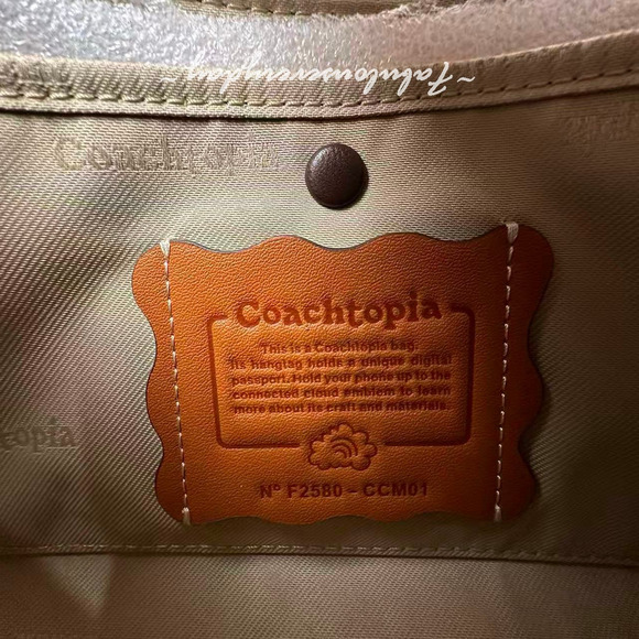 Coach Alter/Ego Small Slouchy Shoulder Bag In Checkerboard Upcrafted Leather NWT - Picture 7 of 12